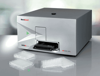  Image: The Infinite 200 NanoQuant instrument (Photo courtesy of Tecan).